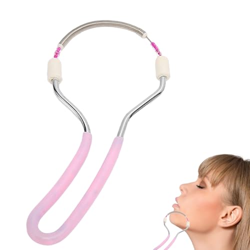 EpilStar Epilatore Portatile a Molla per Peli del Viso - Rimozione Delicata Senza Dolore, Design Compatto per Uso Quotidiano e in Viaggio (Rosa*1)