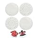4er Set Lammwoll-Polierhauben für Einhell Akku-Autopoliermaschinen CE-CB 18/254 Li, CC-PO 90, Poliermaschine akku für Einhell, für 220mm-250mm Polieraufsatz