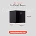 Cookology MFR45BK Small Table Top Mini Fridge in Black - 46 Litre Capacity - For Counter Tops - Reversible Door - Adjustable Temperature Control & Legs - With Chiller Box