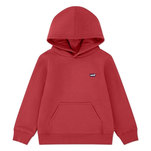 Levi'S Sudadera con Capucha para niños, diseño de murciélago, Color Rojo, Rosso, 12 años