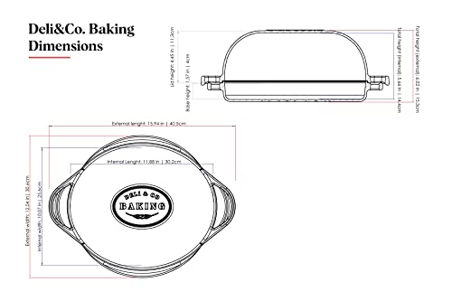 image for Deli&Co. Baking Pre-Seasoned Cast Iron Bread Pan Multicooker | Bake so