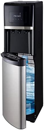 Primo Bottom Loading Water Dispenser, 3 Temp (Hot-Cool-Cold) Water Dispenser for 5 Gallon Bottle w/Child-Resistant Safety Feature [Bright Stainless Door]