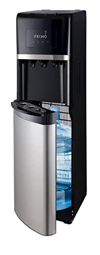 Primo Bottom Loading Water Dispenser, 3 Temp (Hot-Cool-Cold) Water Dispenser for 5 Gallon Bottle w/Child-Resistant Safety Feature [Bright Stainless Door] -  900130-C