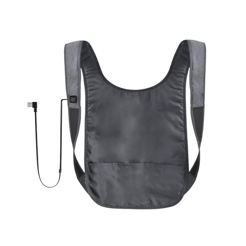 電熱ベスト ヒーターベスト 速暖 超軽量 3段階温度調節 USB給電 見えない インナーベスト 男女兼用 電熱ウェア 防寒ベスト 防寒着 作業着 防寒グッズ アウトドア エネタンポ (グレー,単品,Lサイズ)のサムネイル