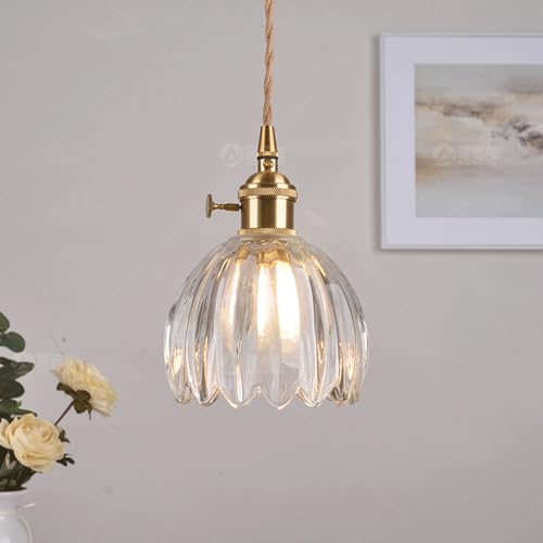 Lustre en cristal anti pièce sombre suspension E27 luminaire transparent