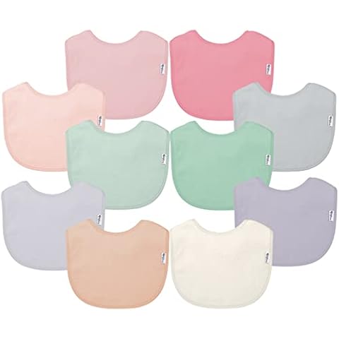 green sprouts Unisex Baby Stay-dry Infant Bibs, Rose Cover