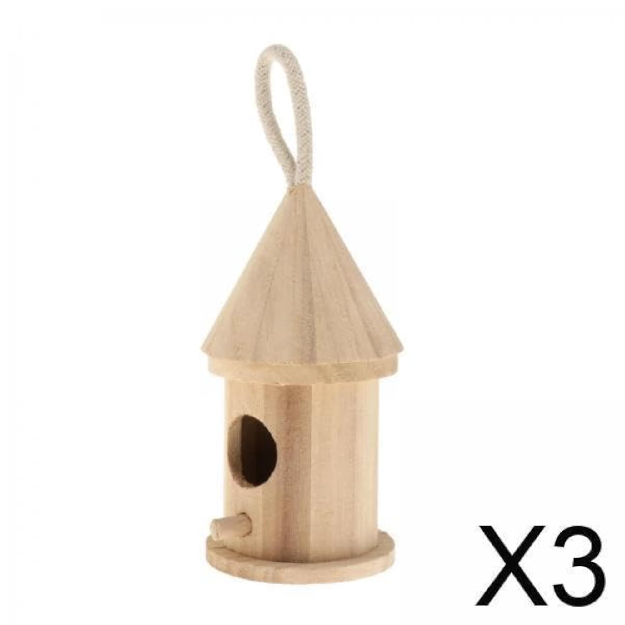 Wooden Bird House for Outside, Nesting Box