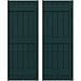 Ekena Millwork ARW401BB621X39FGH Americraft Six 3 Exterior Real Wood Joined Board-n-Batten Shutters (Per Pair), 21"W x 39"H, Thermal Green