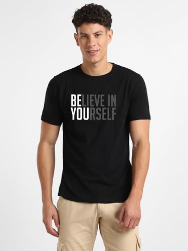 Image of Nobero 100% Cotton Tshirts for Men Combo Pack of 3 | Regular Fit | Printed | Round Neck Half Sleeve