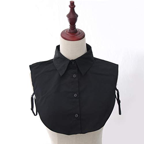 gazechimp 2 Pçs Algodão Colar Falso Destacável Dickey Colarinho Blusa Meia Camisa Colarinho