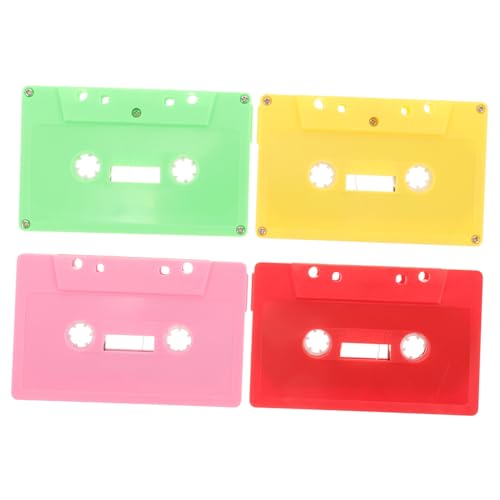 STOBOK ��̃I�[�f�B�I�e�[�v DIY�p�J�Z�b�g�e�[�v ���g���J�Z�b�g�^�I�[�i�����g �ϖ��� �ϔj���d�l ���r���O�⏑�ւ̕Ǐ���p 4�Z�b�g