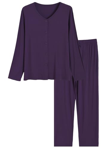 Latuza Bamboo Viscose Pajama Set — Long Sleeve, 2-Piece