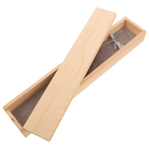 Boîte à pinceaux en bois de camphrier FUOYLOO design élégant
