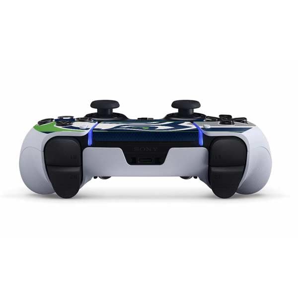 Skinit Decal Gaming Skin Compatible with PS5 DualSense Edge Pro Controller - Officially Licensed NFL Seattle Seahawks Zone Block Design