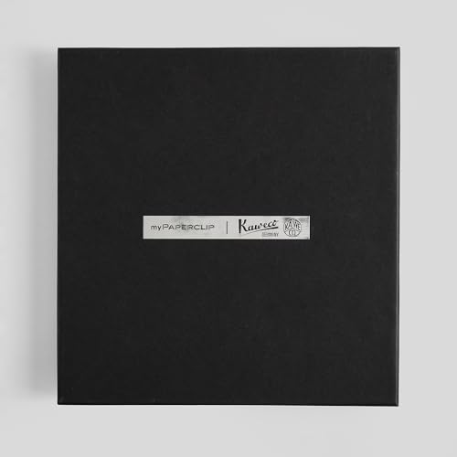 Image of myPAPERCLIP Executive Notebook & Kaweco Perkeo Fountain Pen Combo | Diary & Pen Gift Set | Premium Corporate, Office & Personal Gift | A5 Notebook, Fine Nib Pen | Black