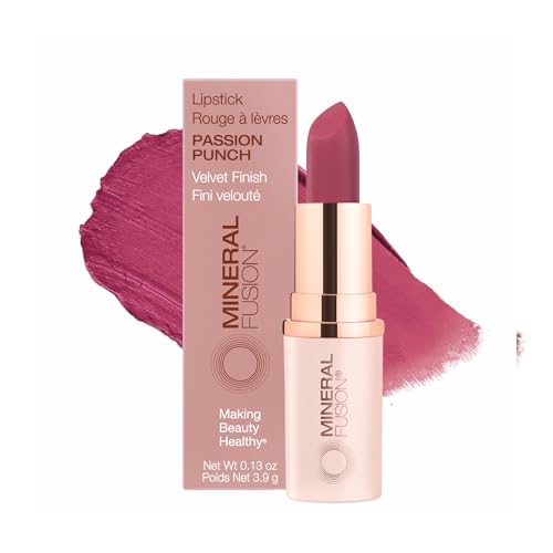 Mineral Fusion Lipstick, Vivid & Smudge-Free Lip Color With Avocado Oil, Cocoa Seed Butter & More, Long-Lasting Vegan Lipstick, Fd&C Dye-Free, Cruelty-Free cover