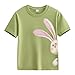 Boys Girls' Graphic T-Shirts Toddler All Holidays Short Sleeve Graphic T-Shirts Crewneck Kids Tee (Green, 10-11Years)