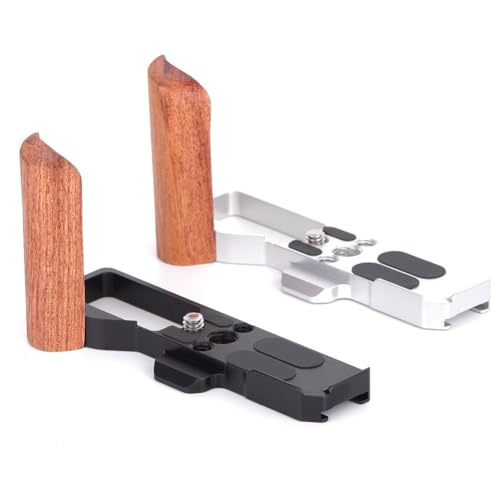 Empuñadura Ricoh GR4 de madera que soluciona caídas con base de aluminio protectora 5