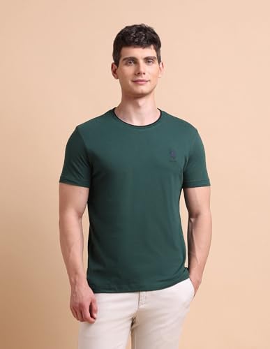 Image of U.S. POLO ASSN. Solid Cotton T-Shirts for Men - Breathable & Comfortable, Half Sleeves Mens Casual T Shirts