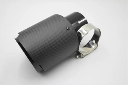 Tubo de escape de fibra de carbono de alta calidad con silenciador de acero
