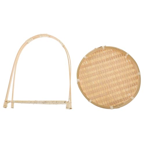 GLEAVI Multi Use Woven Basket for Serving Snacks Desserts Fruits Stylish Decorative Tray with Handle for Home Decor Gatherings