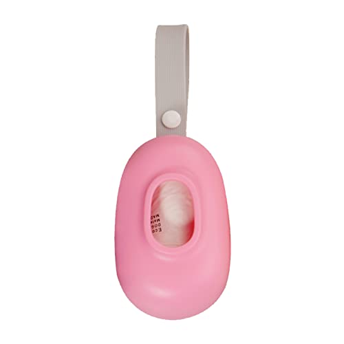 Dog Poop Bags Holder Reusable Pet Waste Bags Dispenser Pet Dog Waste Bag Dispenser with 1 Roll Pet Waste Bags for Pet Dog Doggy Puppy