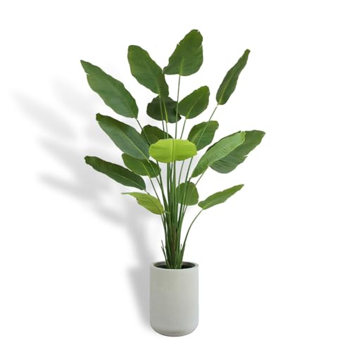 CG Hunter Faux Birds of Paradise Plant, Premium Artificial Indoor