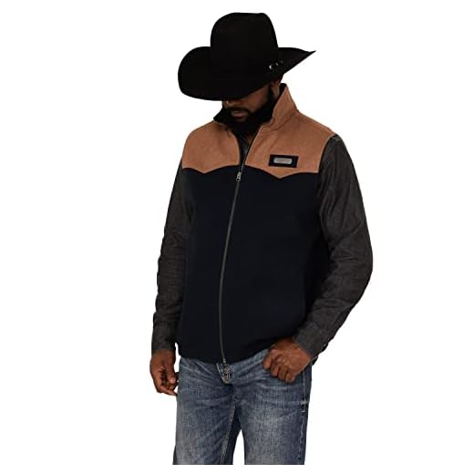 Cinch MWV1543005 MENS CC WOOLY VEST OW22 Navy XL