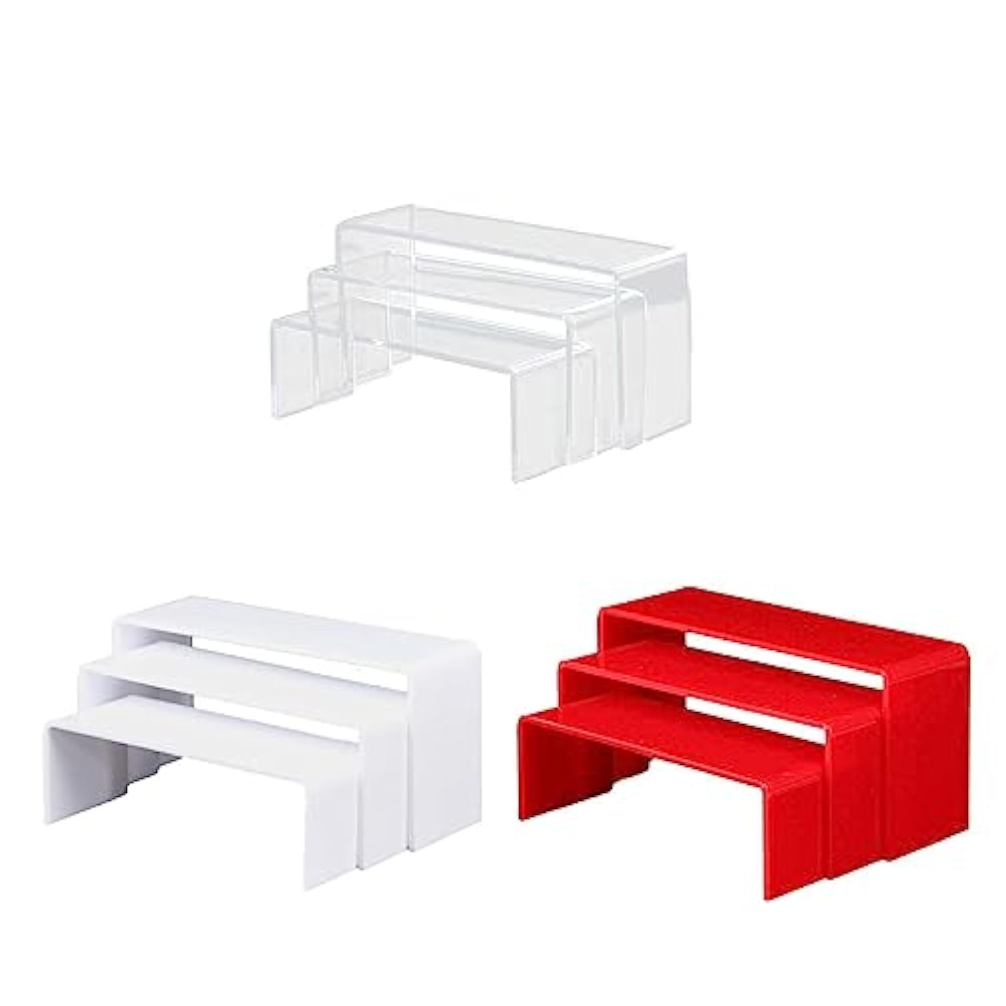 3 Pieces Clear Acrylic Display Stand for Model Cars