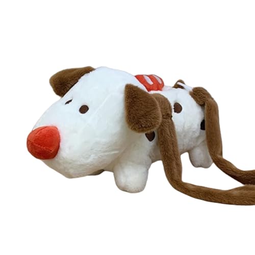 Poupangke Borsa a tracolla per cani in peluche, borsa per la peluche, borsa a tracolla per animali da donna, borsa in peluche carina per le donne, piccola borsa a tracolla Chic, portafoglio per