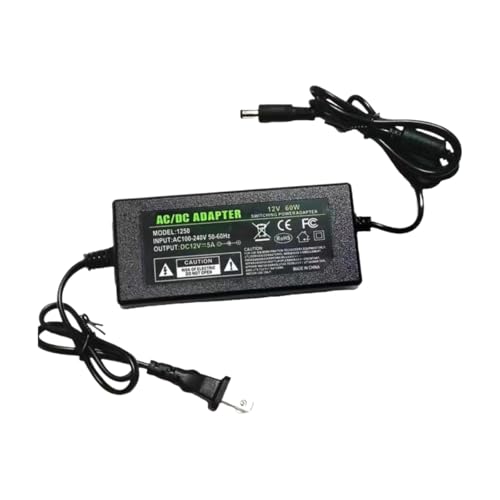 Adaptateur secteur 12V 5A pour espace de télétravail et écran