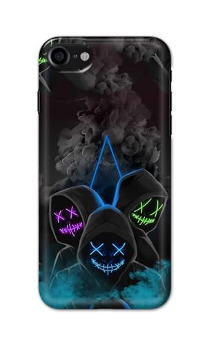 Image of PRINTFIDAA Printed Hard Back Cover Case for Apple iPhone 7 | iPhone 8 | iPhone SE 2020 | SE2 2020 | iPhone SE3 2022 Back Cover (Mask Man) -112