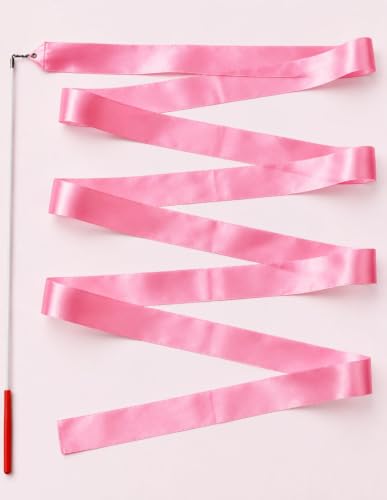 Image of BookMyCostume Gymnastic & Rhythmic Dance Ribbon Wand Collection - 2-Meter Ribbon Sticks - Ideal for School Sports Day & Gymnastic Training - Fancy Dress Costume Accessories for Kids, Teens & Adults