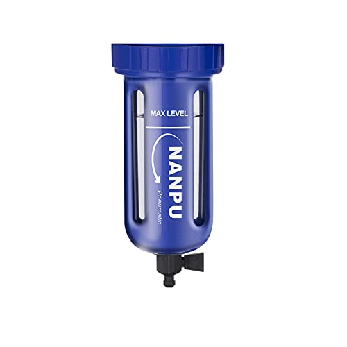 NANPU Réservoir en polycarbonate avec kit de vidange manuelle pour filtre / régulateur de la série OFR OFC Cover