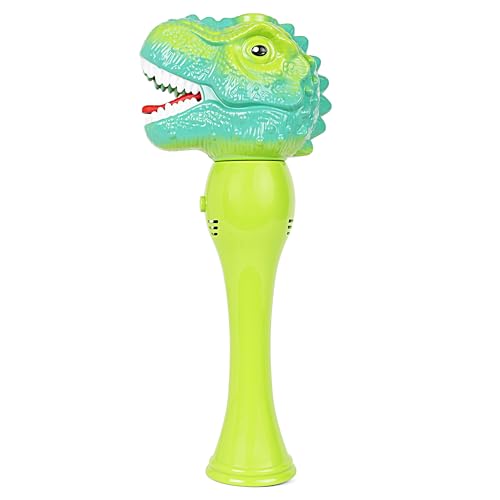 Image of Dino Bubble Blower Toy for Kids Ages 3+, Fun Bubble-Making Dinosaur Machine That Creates Endless Bubbles, Perfect for Outdoor Play, Parties, and Engaging Sensory Fun.
