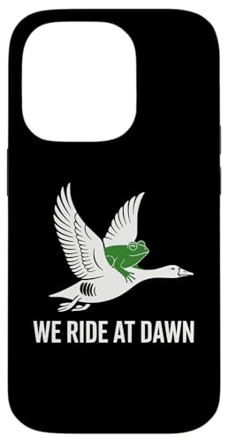 Whimsical We Ride at Dawn �ʔ����J�G���ƃK�`���E �X�}�z�P�[�X iPhone 14 Pro �p