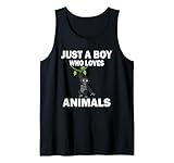 Solo un niño que ama a los animales monky Boys Camiseta sin Mangas