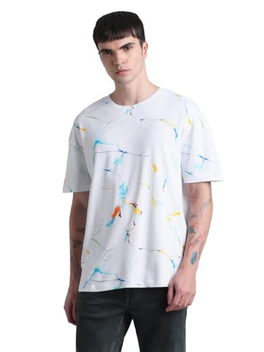 Image of JACK & JONES Men's Cotton Printed Classic Fit T-Shirt