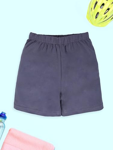 Image of KiddoPanti Girls Cycling Shorts Pack of 3 | Soft & Stretchy Cotton Spandex | Comfortable Fit with Elastic Waistband | Solid Colors Half Tights for Girls Inners