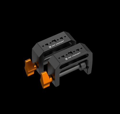 K&F CONCEPT 2個セット 汎用Cクランプ デスクトップマウントホルダー用 1/4インチ-20及び3/8インチ-16ネジ穴付き
