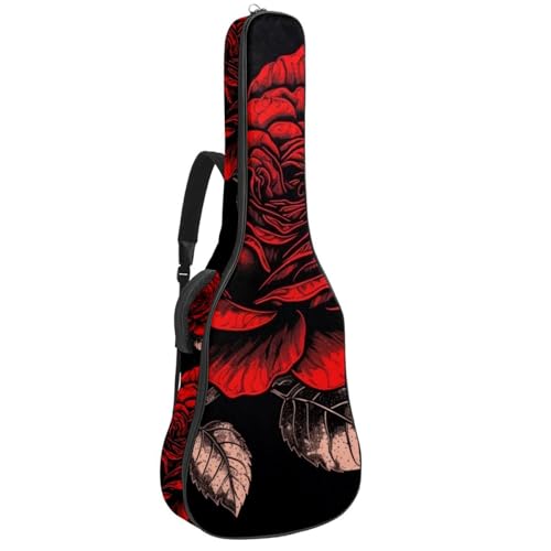 Sac pour guitare acoustique étanche et bicolore de 41 pouces