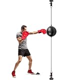 【Universal Speed ​​Ball】: esta pelota de doble punta para MMA, boxeo, peleas y otros entrenamientos de puñetazos, y para usar en gimnasios y entrenamientos en casa para mejorar su agilidad, precisión y reflejos.