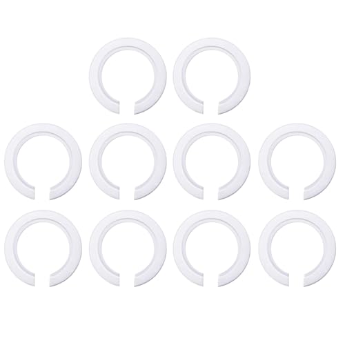 10 Pack E27 to E14/B22 Plastic Lamp Shade Ring Converter, Screw Lamp Shades Reducer Washer E27 Lamp Ring, 42mm to 29mm Light Shade Adapter with Duplex Ring Fitting, White