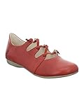 Josef Seibel 87204 Fiona 04-Z Damen, Frauen Ballerinas,Riemchenballerinas,Flats,Riemchen,Gummizug,modisch,Fashion,rubin (Rot)