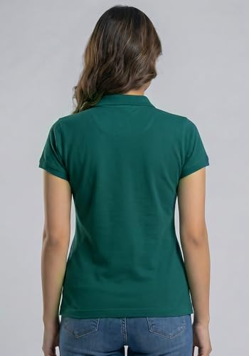 Image of Wear Your Opinion Womens Polo Collar Neck T-Shirt Top (Design: Solid)