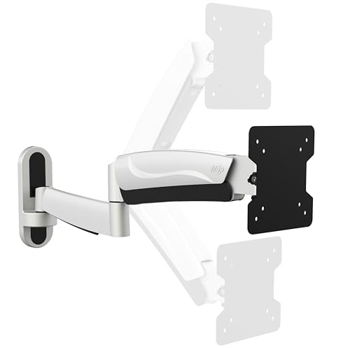 RICOO Monitorhalterung Schwenkbar Neigbar Gasfeder für Bildschirm 13-34 Zoll Monitor-Arm Höhenverstellbar S2711 Bildschirmhalterung PC Computer-Monitor Wandhalterung TV Halterung Wand VESA 75 & 100