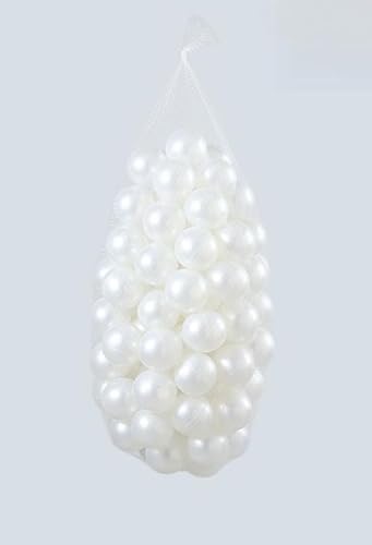 プールおもちゃ:カラフルなマカロン型のオーシャンボール MumuElfベビープレイグラウンド、室内用おもちゃ、無臭、子供用プレイグラウンド用、収納ネットカバー付き、厚みのあるボール、100個入り、5/7cm (7,C)