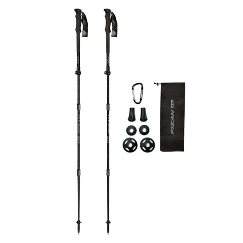 Fizan RFP Touring - Adjustable Trekking Poles for Walking & Hiking - Rapid Folding for 15