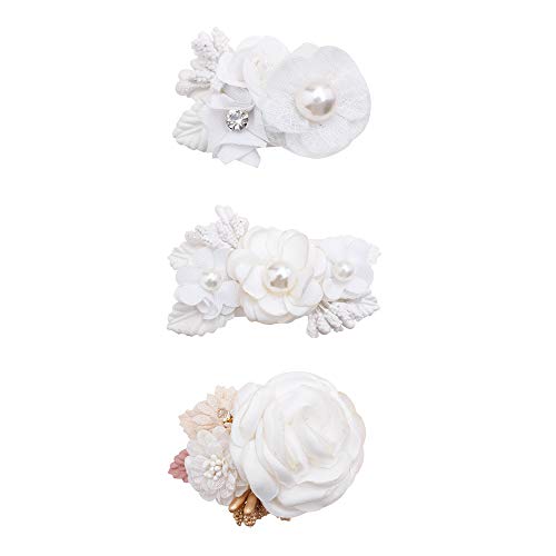Cherrboll 3pcs pinces cheveux fleurs fillette