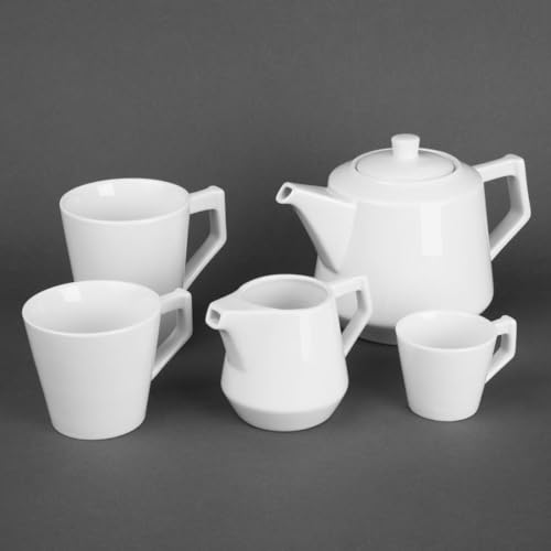Pichets Olympia Whiteware lot de 6 pour doser vos sauces sans tache - 6